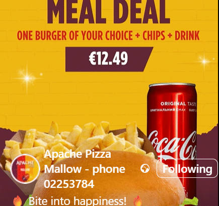 Apache Burgers Meal Deal